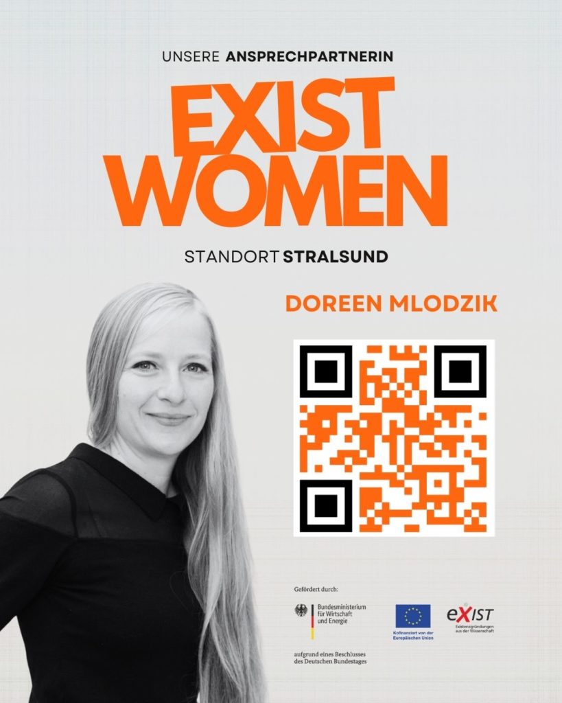 Porträt von Doreen Mlodzik, Ansprechpartnerin für EXIST Women am Standort Stralsund