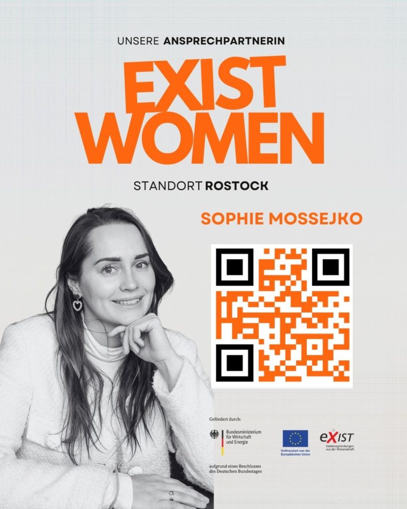 Porträt von Sophie Mossejko, Ansprechpartnerin für EXIST Women am Standort Rostock