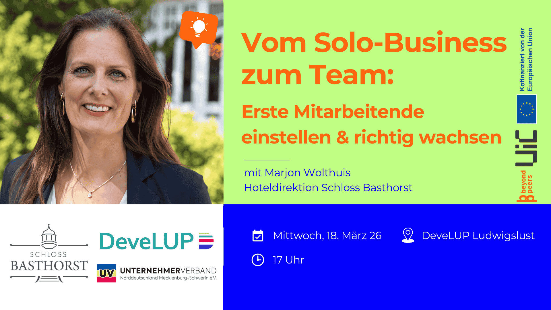 Soloselbstständig zum Team Event
